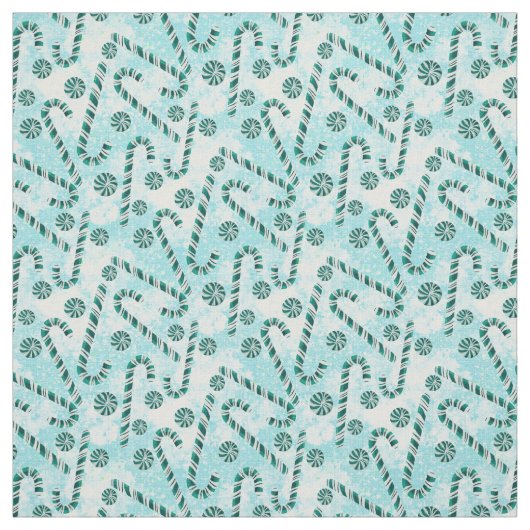 Candy Canes Peppermint Weihnachten  Stoff (Muster)