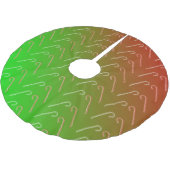 Candy Canes Polyester Weihnachtsbaumdecke (Schrägansicht)