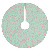 Candy Canes Polyester Weihnachtsbaumdecke (Vorderseite)