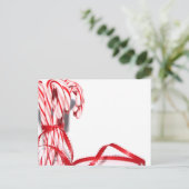 Candy Canes Postcard Postkarte (Stehend Vorderseite)