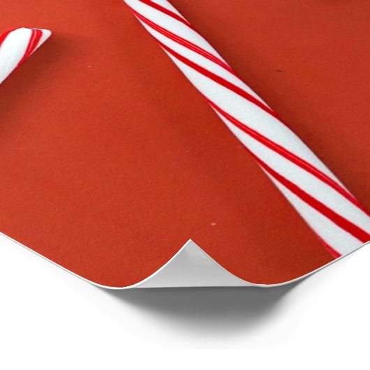 Candy Canes Poster (Ecke)