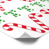 Candy Canes Poster/Print Poster (Ecke)