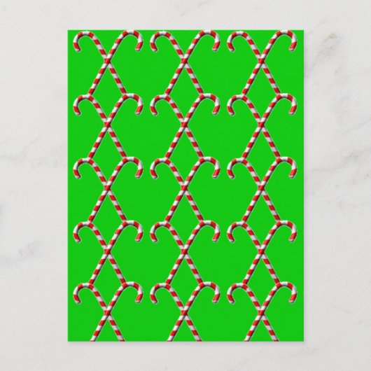 Candy Canes Postkarte (Vorderseite)