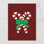 Candy Canes Postkarte (Vorderseite)