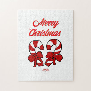 Candy Canes Puzzle 28 cm x 35,5 cm