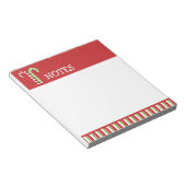 Candy Canes Red Green Notepad Notizblock (angewinkelt)