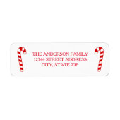 Candy Canes - Rücksendeadresse (Vorne)