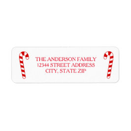 Candy Canes - Rücksendeadresse