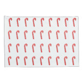Candy Canes, Set von zwei, Standard Pillow Hüllen Kissenbezug (Rückseite-Rechts)