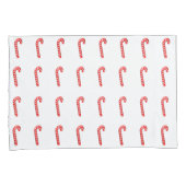 Candy Canes, Set von zwei, Standard Pillow Hüllen Kissenbezug (Vorderseite-Rechts)