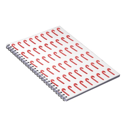 Candy Canes Spiral Foto Notebook Notizblock (Rechte Seite)