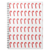 Candy Canes Spiral Foto Notebook Notizblock (Vorderseite)