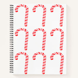 Candy Canes Spiral Notebook Notizblock