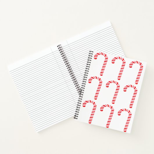 Candy Canes Spiral Notebook Notizblock (Innenseite)