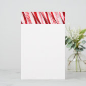 Candy Canes Stationery Briefpapier (Stehend Vorderseite)