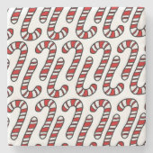 Candy Canes Steinuntersetzer (Vorderseite)