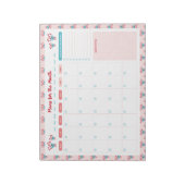 Candy Canes und Bows monatlich, um Planer aufzulis Notizblock (Rotiert)