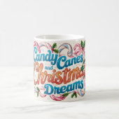 Candy Canes und Christmas Dreams Kaffeetasse (Mittel)