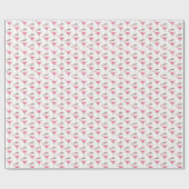 Candy Canes und Cocktails Muster Weihnachten Geschenkpapier (Flach)