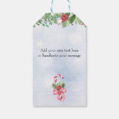 Candy Canes und Cocktails Weihnachtsfeier Geschenkanhänger (Rückseite)