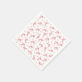 Candy Canes und Dots Paper Napkins Serviette (Ecke)
