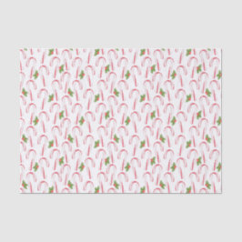Candy Canes und Holly Tissue Paper Seidenpapier