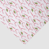 Candy Canes und Holly Tissue Paper Seidenpapier (Ausschnitt)