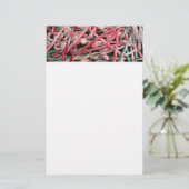 Candy Canes und Pfefferminz Weihnachtsfeiertag Briefpapier (Stehend Vorderseite)