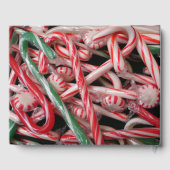 Candy Canes und Pfefferminz Weihnachtsfeiertag Gästebuch (Rückseite)