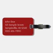 Candy Canes und Pfefferminz Weihnachtsfeiertag Gepäckanhänger (Rückseite horizontal)