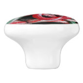 Candy Canes und Pfefferminz Weihnachtsfeiertag Keramikknauf (Seitenansicht)