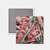 Candy Canes und Pfefferminz Weihnachtsfeiertag Magnet (Vorderseite/Rückseite)