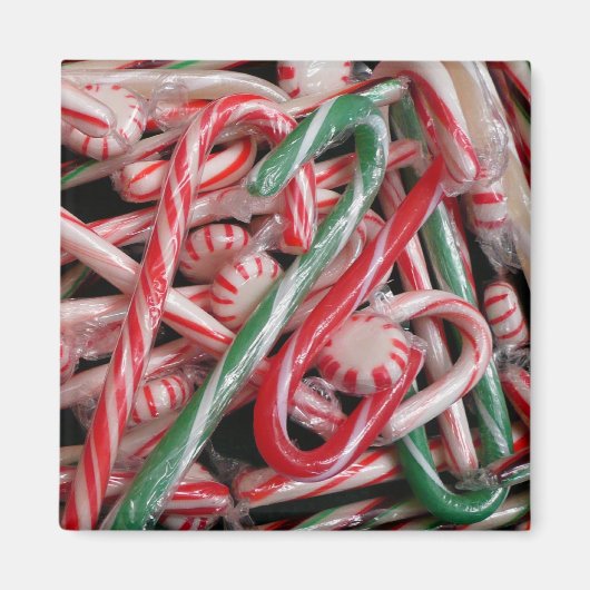 Candy Canes und Pfefferminz Weihnachtsfeiertag Magnet (Vorne)