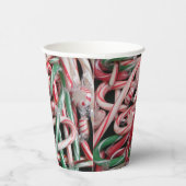 Candy Canes und Pfefferminz Weihnachtsfeiertag Pappbecher (Rechts)