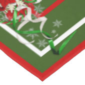 Candy Canes und Ribbons Tischdecke (Schrägansicht)