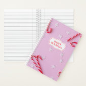 Candy Canes und Snowflakes Notizblock (Innen)