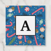 Candy Canes und Wrapped Christmas Candy Geschenkanhänger (Vorderseite)