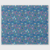 Candy Canes und Wrapped Christmas Candy Geschenkpapier (Flach)