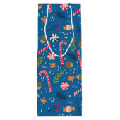 Candy Canes und Wrapped Christmas Candy Geschenktüte Für Weinflaschen (Rückseite)