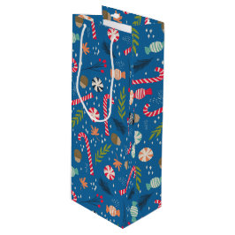 Candy Canes und Wrapped Christmas Candy Geschenktüte Für Weinflaschen