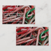 Candy Canes Visitenkarte (Vorne/Hinten)