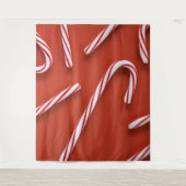 Candy Canes Wandteppich (Vorderseite)