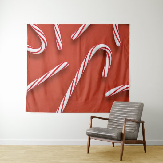 Candy Canes Wandteppich (Beispiel (Horizontal))