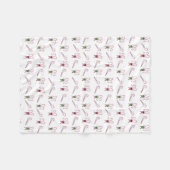 Candy Canes Weihnachten Fleecedecke (Vorderseite (Horizontal))