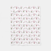 Candy Canes Weihnachten Fleecedecke (Vorderseite)