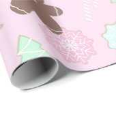 Candy Canes Weihnachtsbaumen Ornamente Weihnachten Geschenkpapier (Rolleneckpunkt)