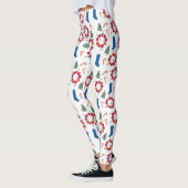 Candy Canes Weihnachtsbaumen Strumpf Urlaub Leggings (Links)