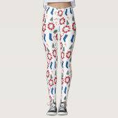 Candy Canes Weihnachtsbaumen Strumpf Urlaub Leggings (Vorderseite)