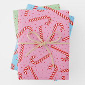 Candy Canes Weihnachtsdesign Geschenkpapier Set (Beispiel)