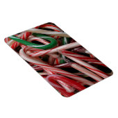 Candy Canes Weihnachtsfeiertag Weiß Grün und Rot Magnet (Rechte Seite)
